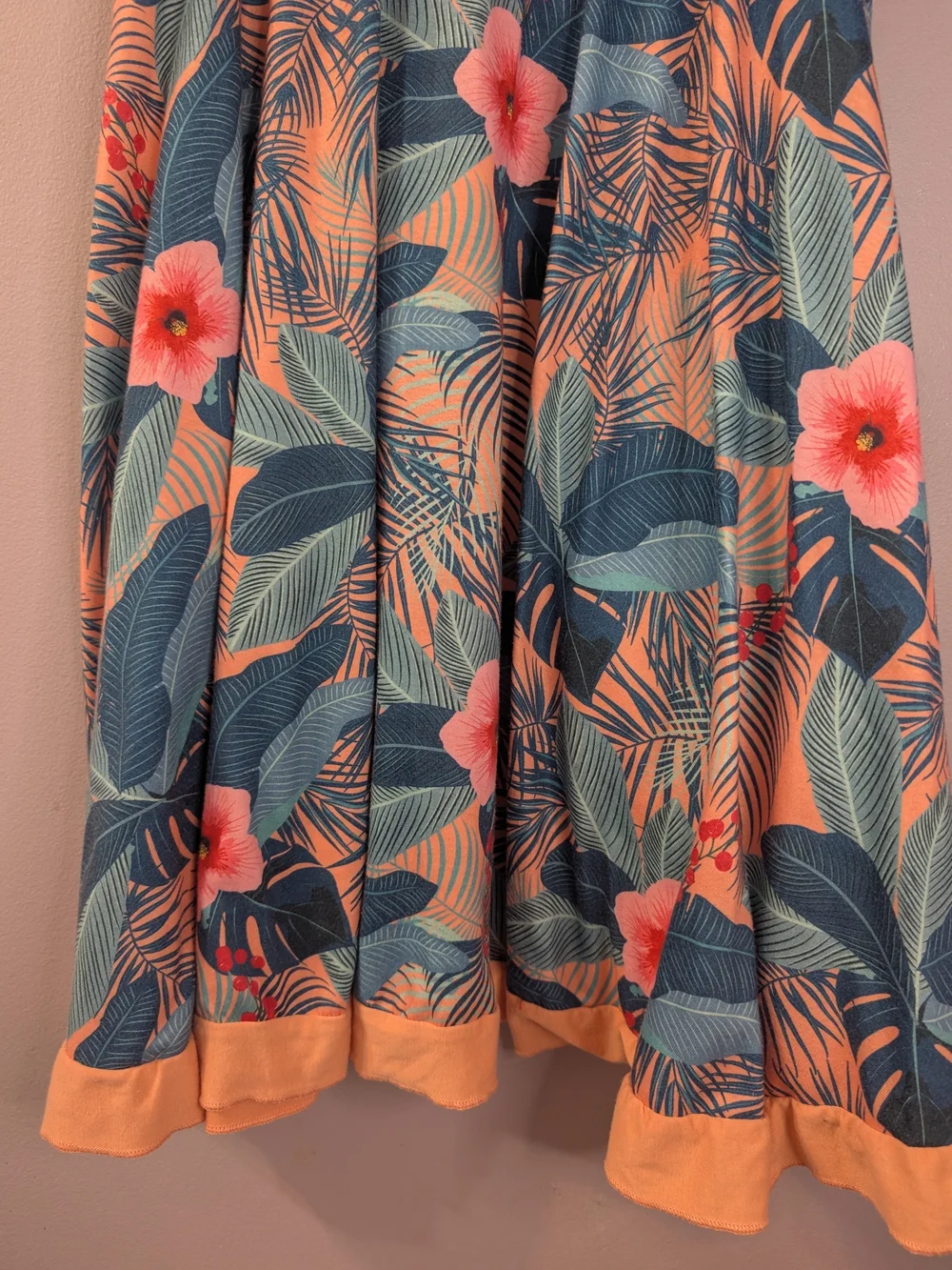 Patpat Tropical Floral Ruffle Crisscross Back Summer Sundress Vacation Sz 8-9 Yr